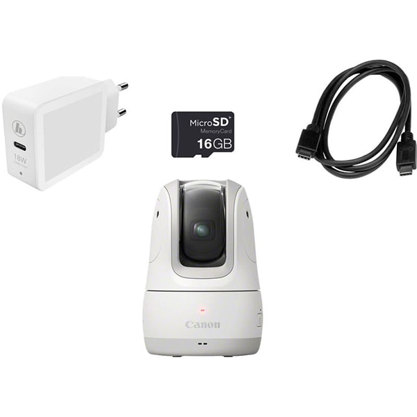 Aparat foto compact CANON Powershot PX White Essential Kit, 11.7 MP, Full HD, Wi-Fi, alb