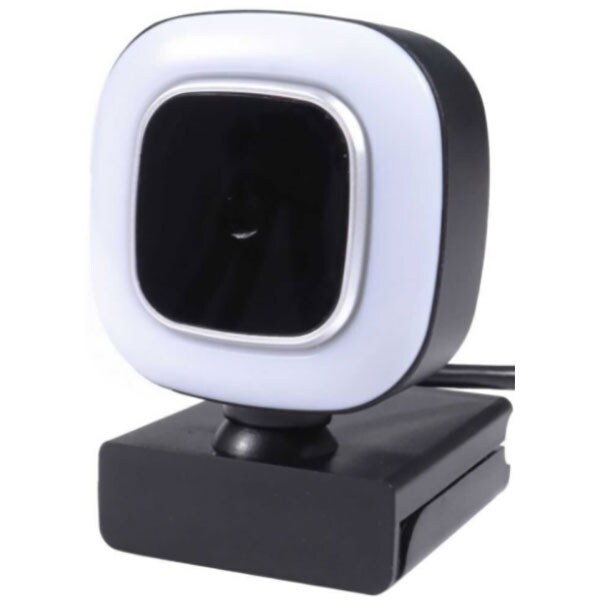 Camera Web WELL WEBCAM-103BK-WL, Full HD 1080p, negru-alb