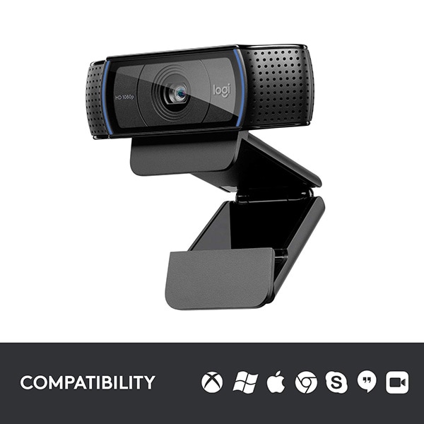 Camera Web LOGITECH HD Pro C920, Full HD 1080p, negru