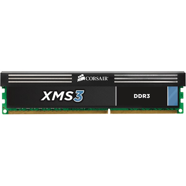 Memorie desktop CORSAIR XMS, 2x4GB DDR3, 1600MHz, CL9, CMX8GX3M2A1600C9