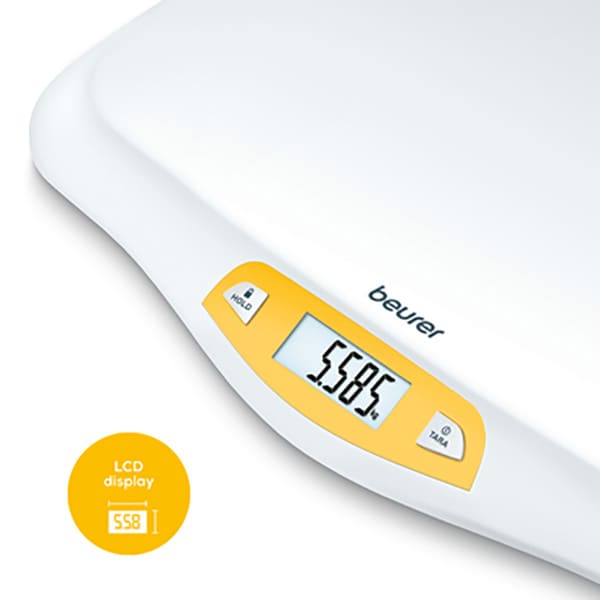 Cantar de bebelusi BEURER BY80, 20kg, alb-galben