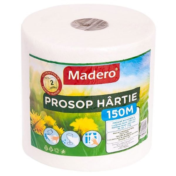 Prosoape de hartie MADERO 12001M, 2 straturi, 1 rola