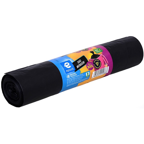 Saci menajeri EPACK 014883, 5 bucati, 300 l, negru