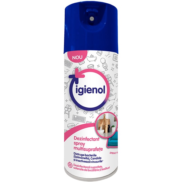 Spray dezinfectant suprafete IGIENOL Spring Flowers, 400ml