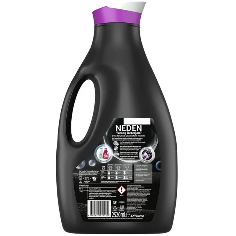 Detergent lichid YUMOS Black, 2.52 l, 42 spalari