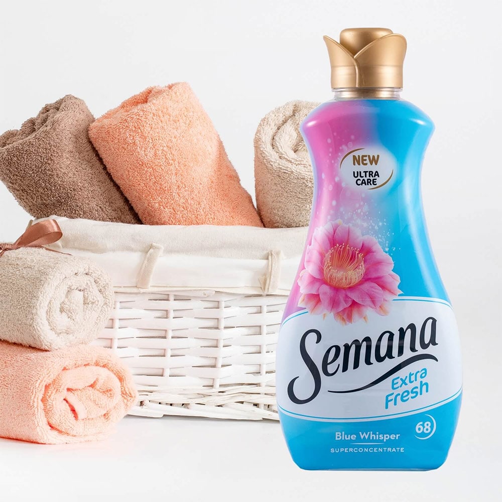 Balsam de rufe SEMANA Extra Fresh Blue Whisper, 1.7 l, 68 spalari