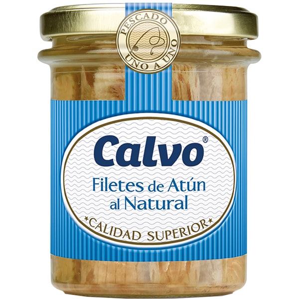 File de ton in sos natur CALVO, 200g, 3 bucati