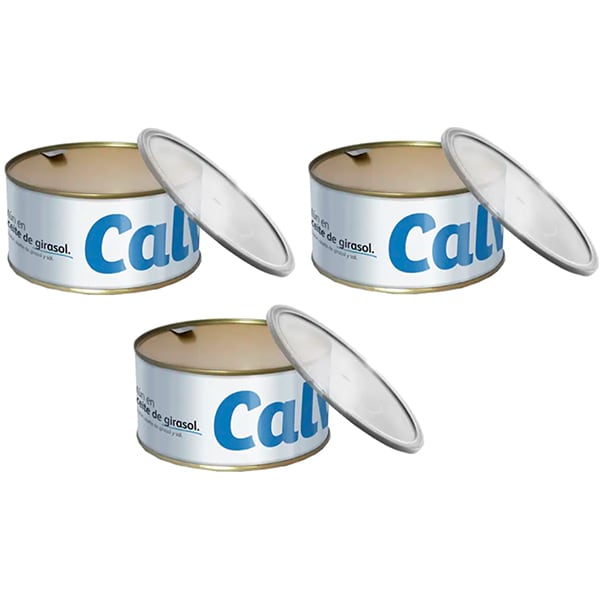 Ton in ulei de floarea soarelui CALVO, 900g, 3 bucati