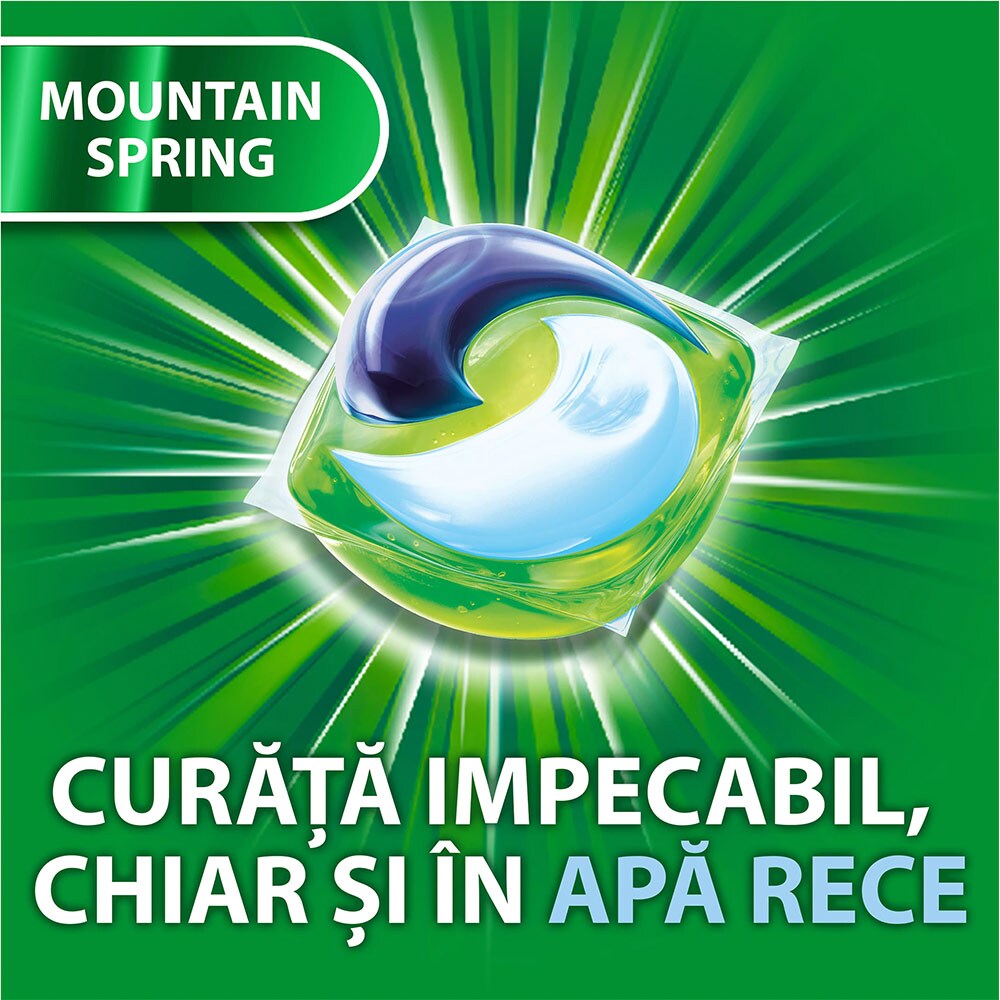Detergent capsule ARIEL All in One PODS Mountain Spring, 70 spalari