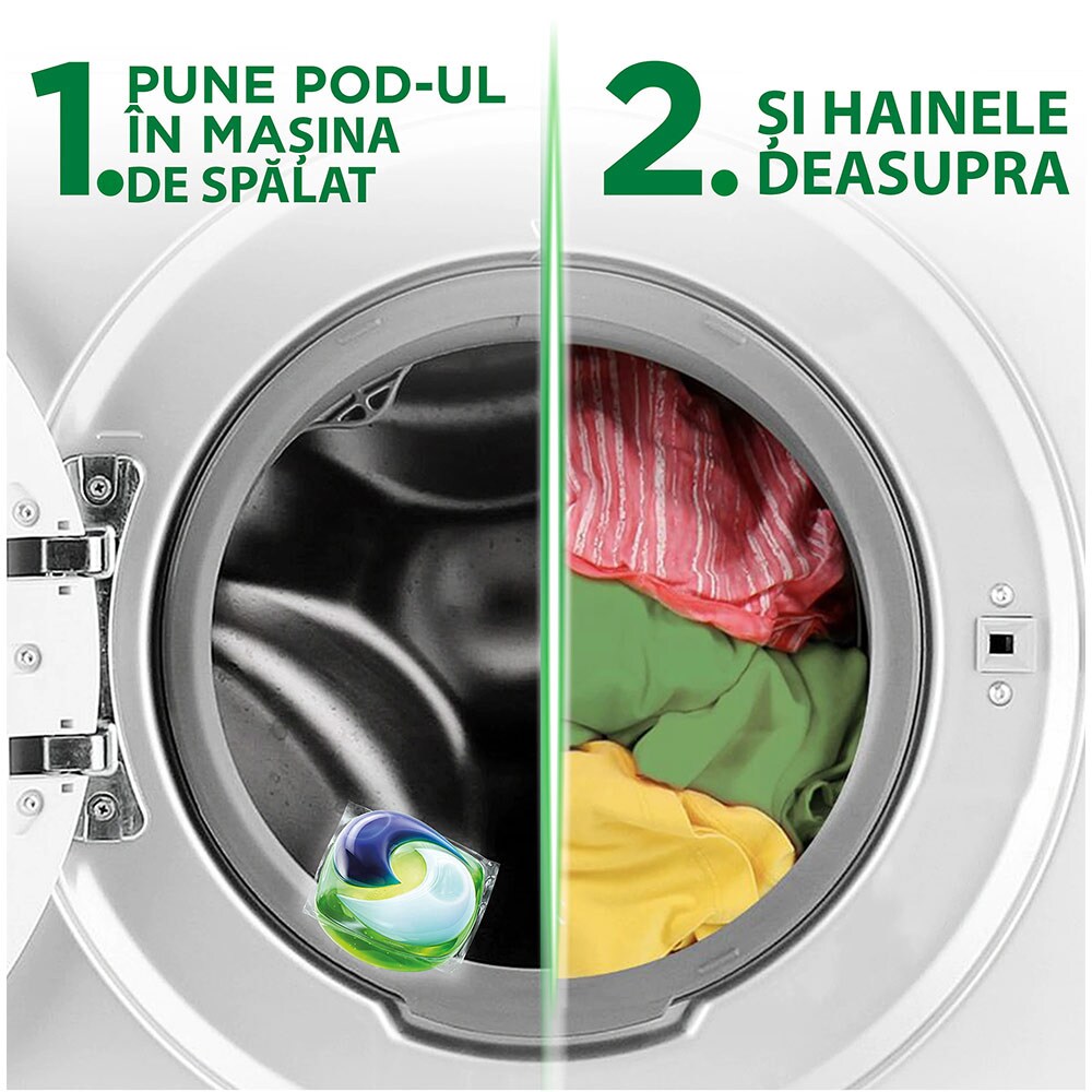 Detergent capsule ARIEL All in One PODS Mountain Spring, 70 spalari