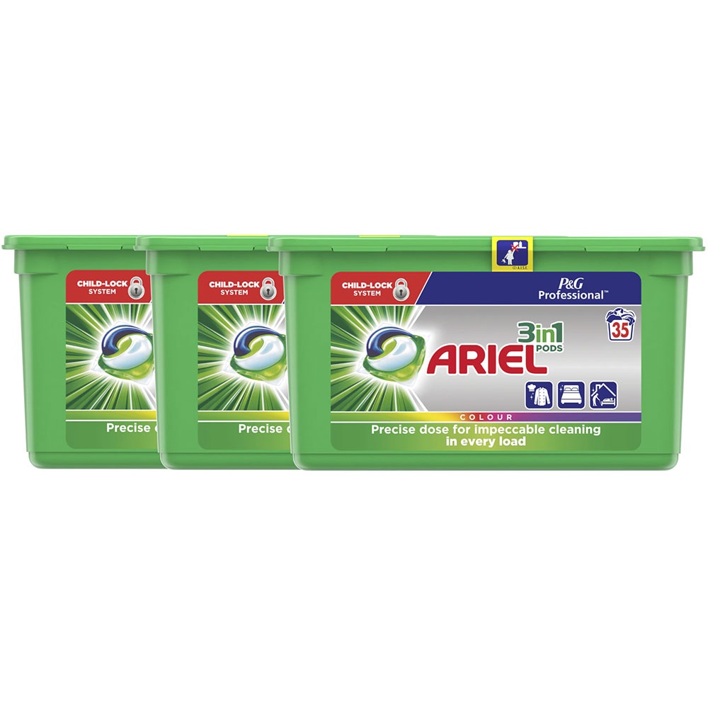 Detergent capsule ARIEL Professional 3in1 PODS Color, 105 spalari