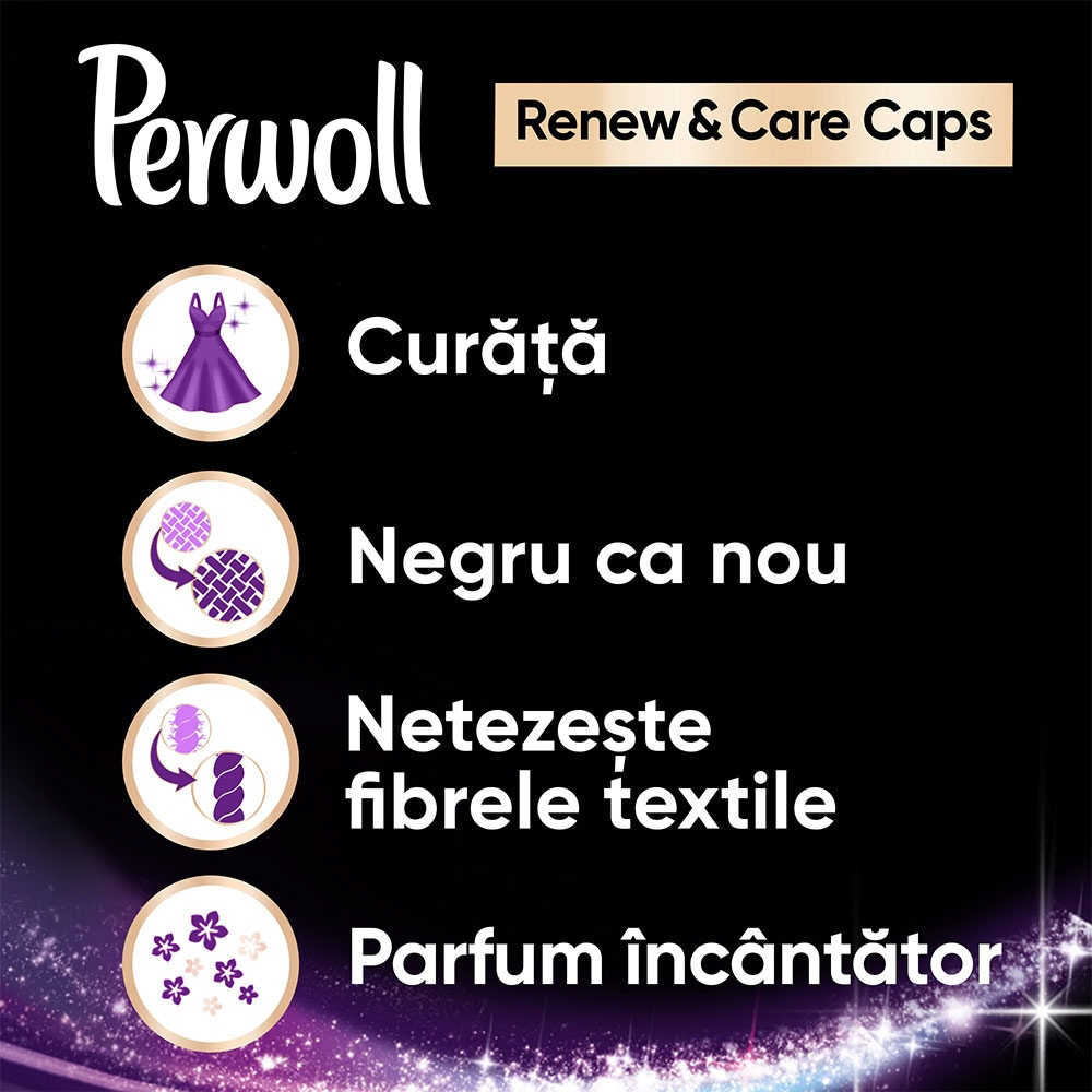 Detergent capsule PERWOLL Renew & Care Black, 27 capsule