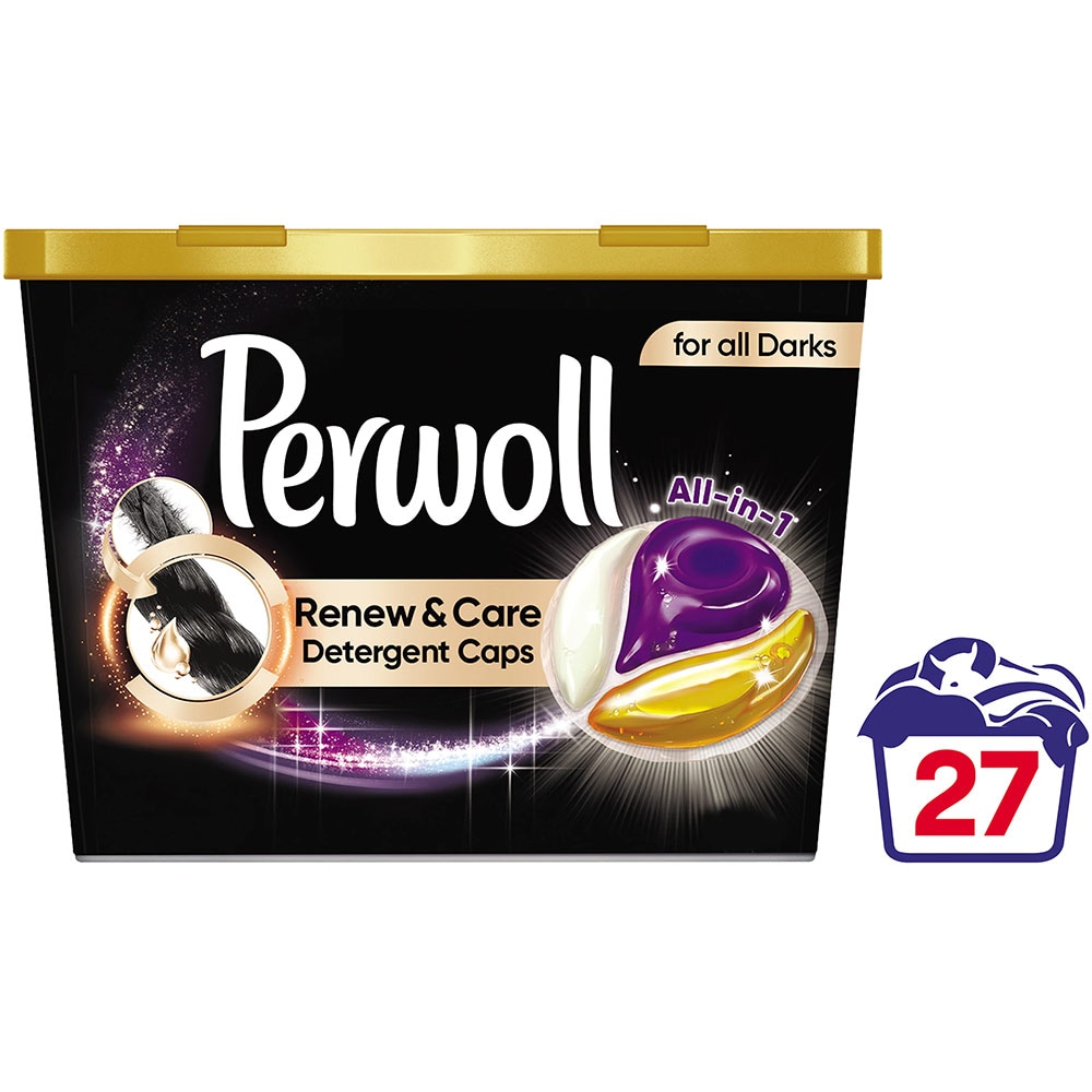 Detergent capsule PERWOLL Renew & Care Black, 27 capsule