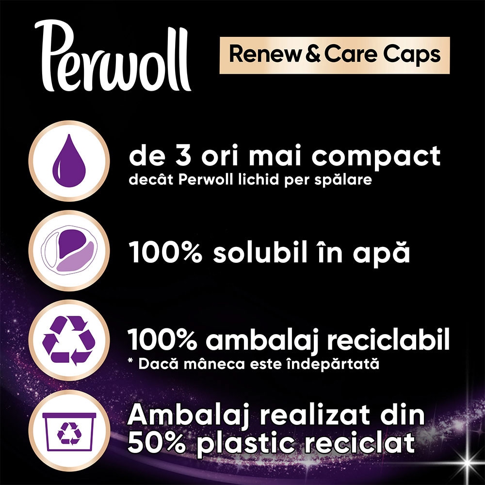 Detergent capsule PERWOLL Renew & Care Black, 27 capsule