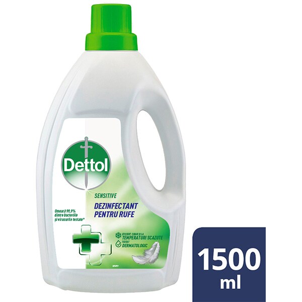 Dezinfectant haine DETTOL Fara parfum, 1.5l