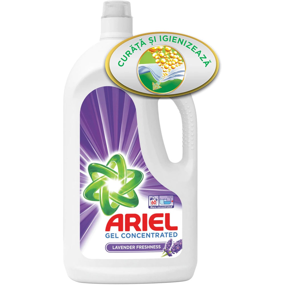 Detergent lichid ARIEL Lavender, 3.3l, 60 spalari