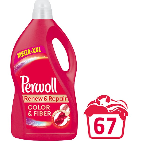 Detergent lichid PERWOLL Renew & Repair Color, 4.05 l, 67 spalari