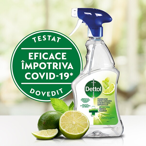 Spray dezinfectant DETTOL Surface Cleanser, Lime & Mint, 500 ml