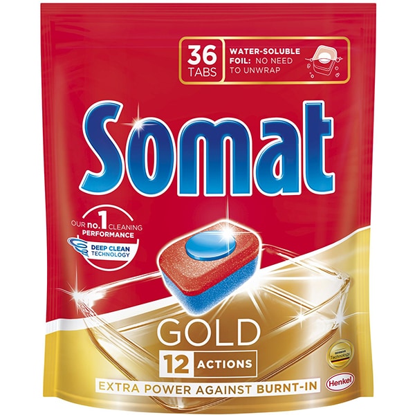 Detergent pentru masina de spalat vase SOMAT Gold, 36 tablete