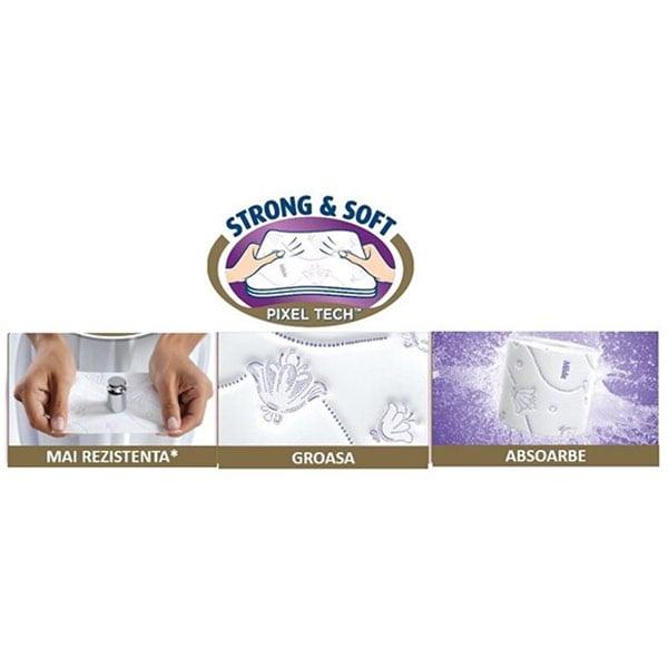 Hartie igienica MILDE Relax Purple, 3 straturi, 30 role