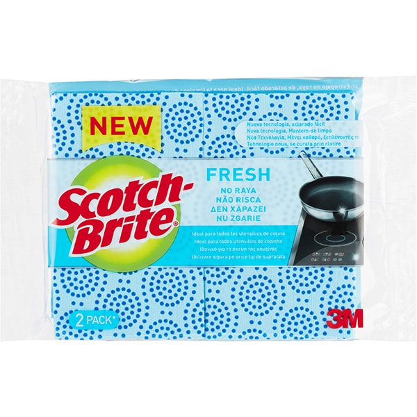 Burete de vase delicat SCOTCH-BRITE MMBU9300, 2 bucati