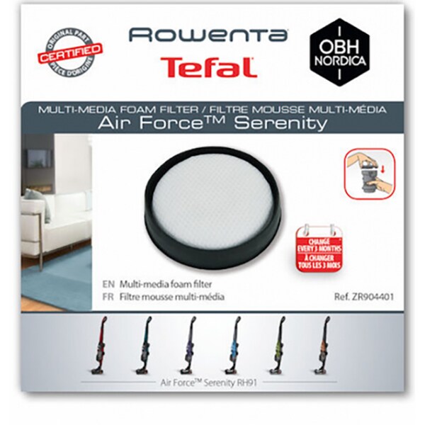 Filtru spuma ROWENTA ZR904401, alb-negru