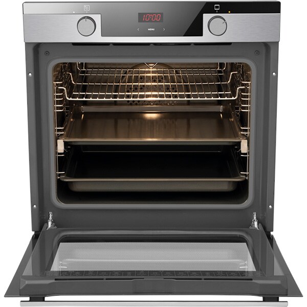 Cuptor incorporabil HANSA BOEIS694097, Electric, Autocuratare SteamCleaning, 77 l, Clasa A, inox
