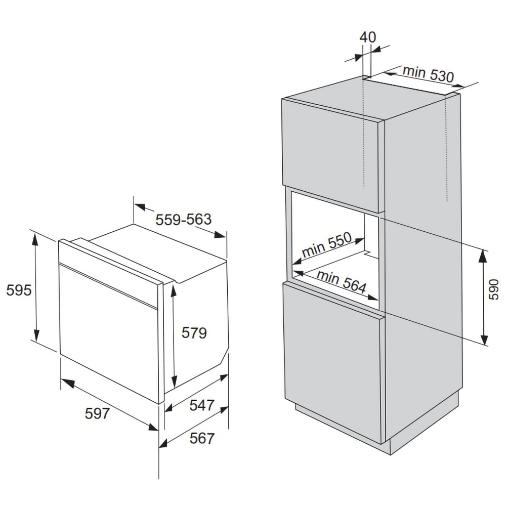 Cuptor incorporabil GORENJE BP737EX, Electric, Autocuratare pirolitica, 70 l, Clasa A+, negru-inox