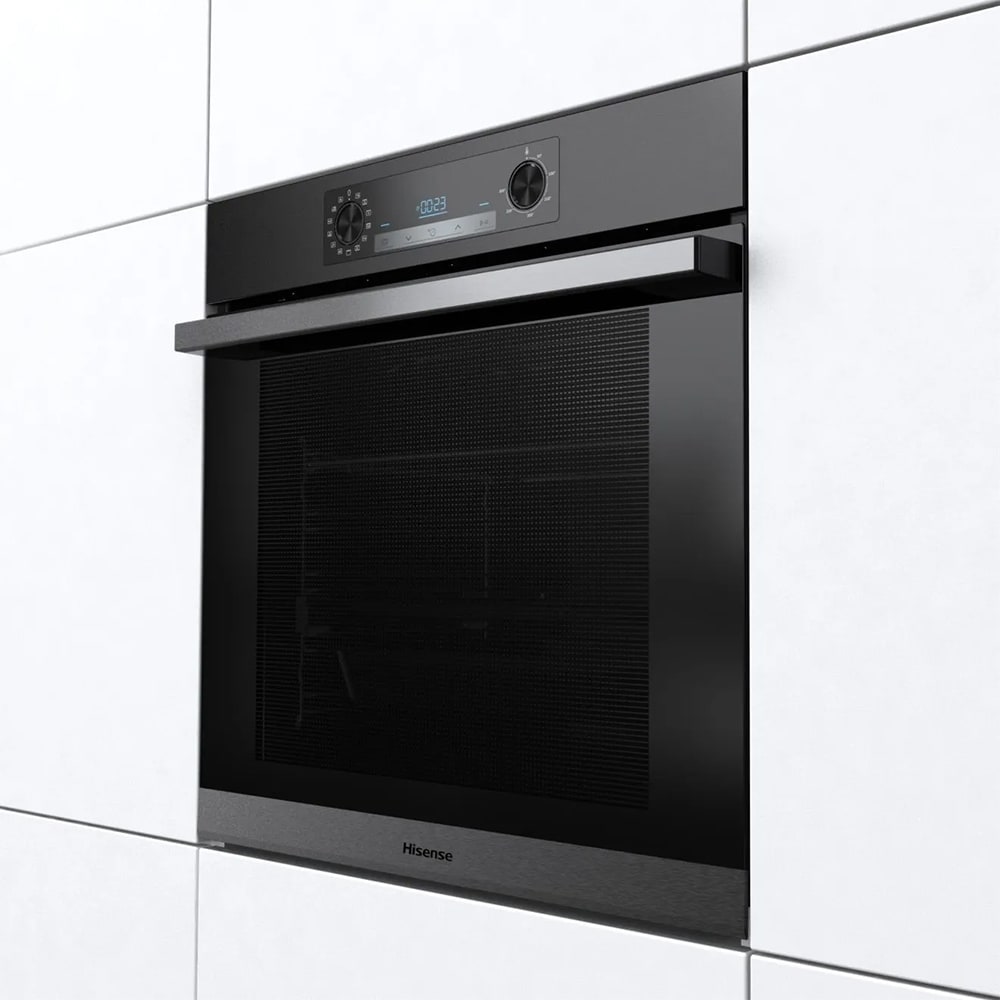 Cuptor incorporabil HISENSE BSA65226AB, Electric, Autocuratare Aqua Clean, 77 l, Clasa A, negru