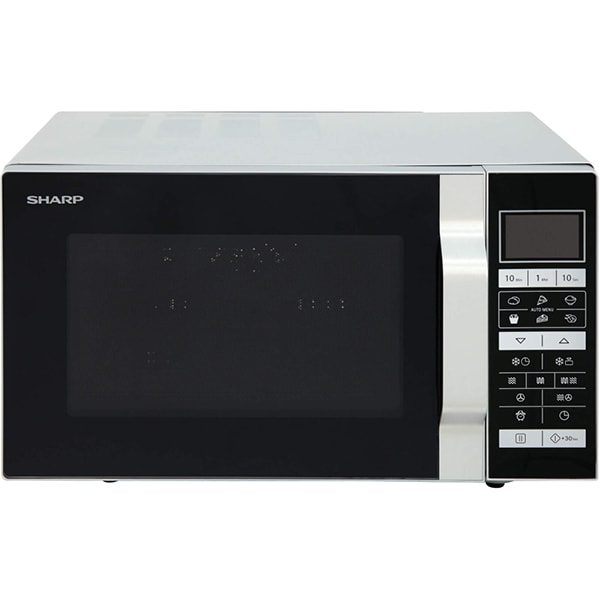 Cuptor microunde cu grill SHARP R-860S, 25l, 900W, argintiu-negru