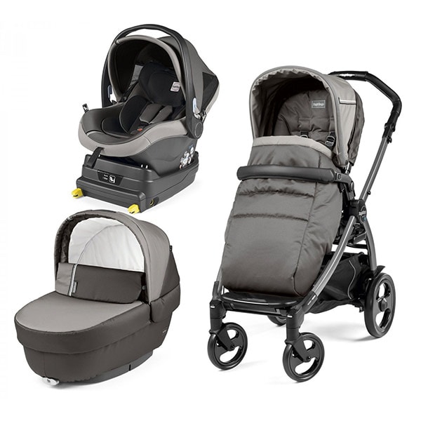 Carucior 3 in 1 PEG PEREGO Book Plus 51 Titania Class, 0 luni - 3 ani, gri 