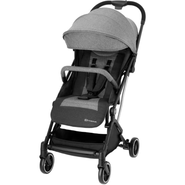 Carucior sport KINDERKRAFT Indy KKWINDYGRY0000, 5 puncte, 0 luni+, gri-negru