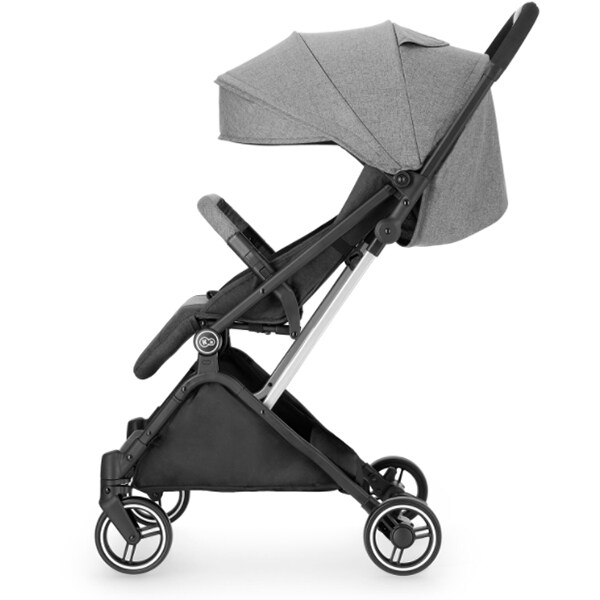 Carucior sport KINDERKRAFT Indy KKWINDYGRY0000, 5 puncte, 0 luni+, gri-negru