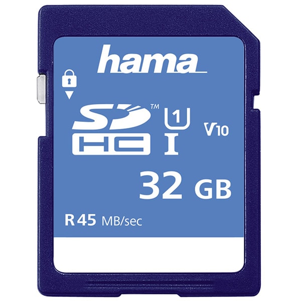 Card de memorie HAMA 114943, SDHC, 32GB, 45 MB/s, clasa 10/U1/V10, UHS-I