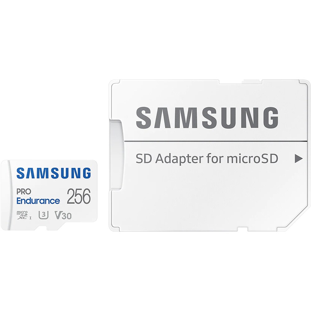Card de memorie SAMSUNG PRO Endurance, microSDXC, 256GB, 100MB/s, clasa 10/U3/V30, UHS-I, adaptor