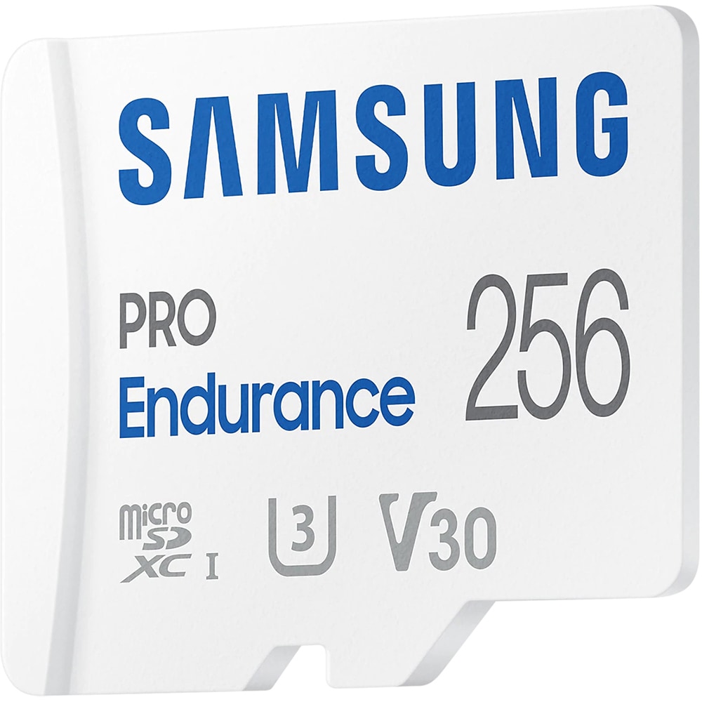 Card de memorie SAMSUNG PRO Endurance, microSDXC, 256GB, 100MB/s, clasa 10/U3/V30, UHS-I, adaptor
