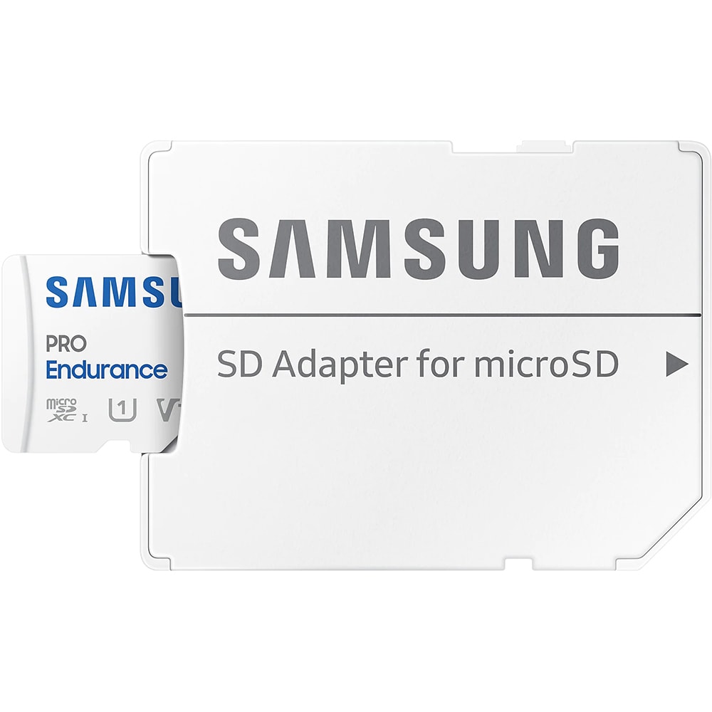Card de memorie SAMSUNG PRO Endurance, microSDXC, 64GB, 100MB/s, clasa 10/U1/V10, UHS-I, adaptor