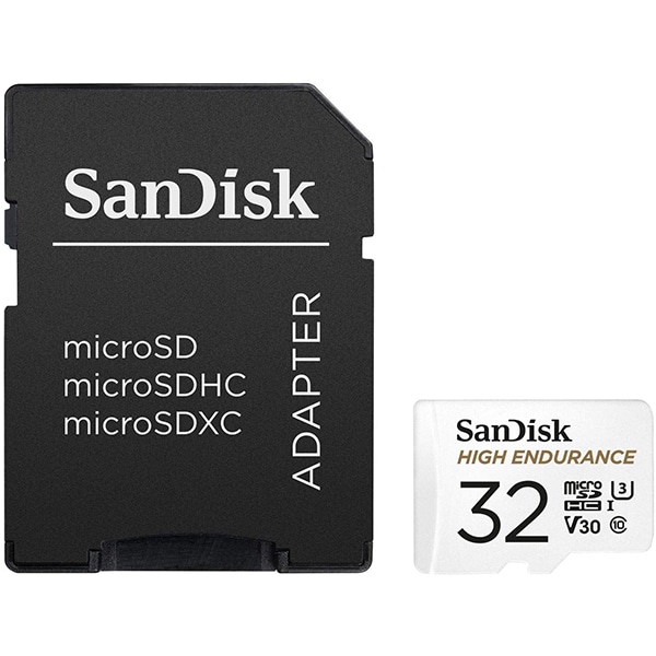 Card de memorie SANDISK High Endurance, microSDHC, 32GB, 100MB/s, clasa 10/U3/V30, UHS-I, adaptor