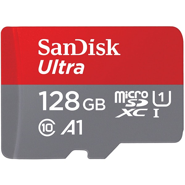 Card de memorie SANDISK Ultra microSDXC 128GB, clasa 10 A1 UHS-I, 100MBs, adaptor