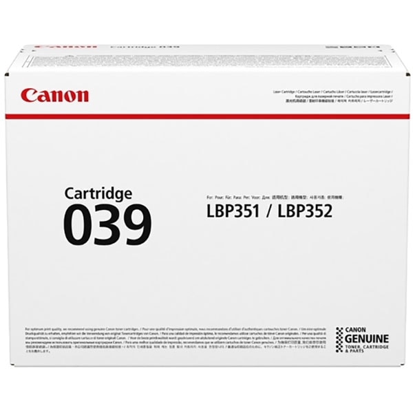 Toner original CANON 039, negru