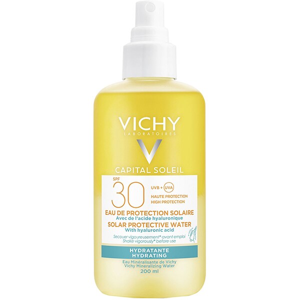Spray protectie solara VICHY Ideal Soleil Solar Protective Water Hydrating, SPF 30, 200ml