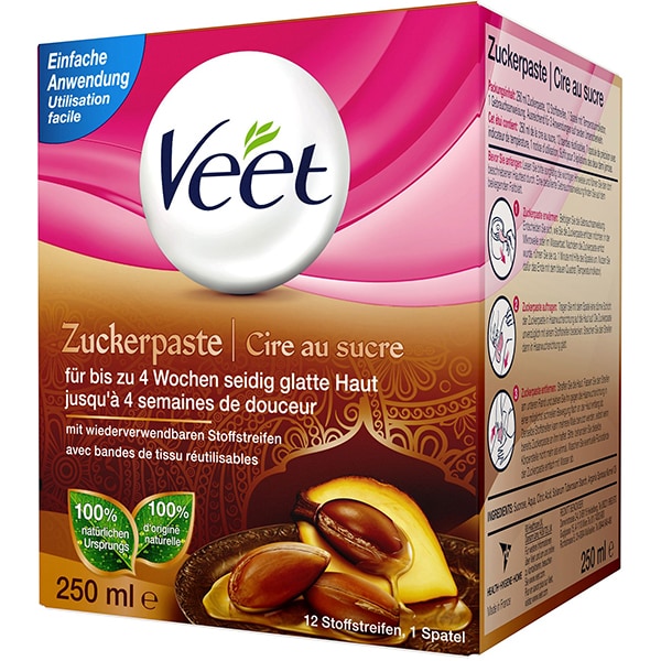 Ceara calda depilare VEET Zahar, 250ml