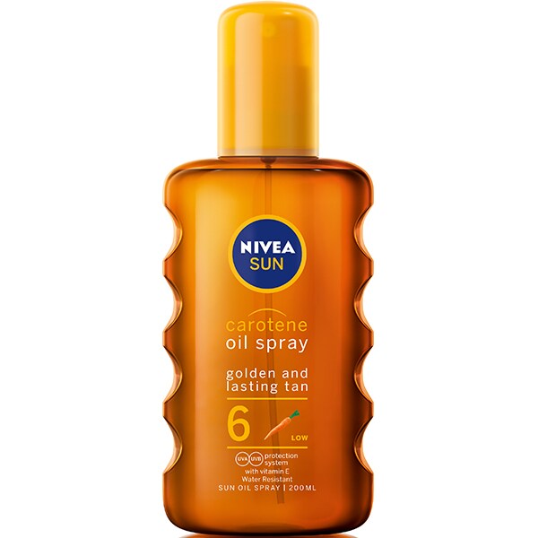 Spray protectie solara NIVEA Carotene, SPF 6, 200ml