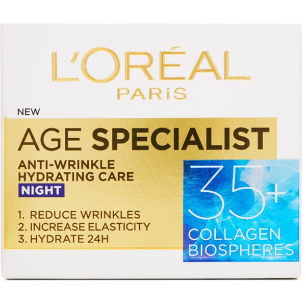 Crema de noapte antirid L'OREAL PARIS Age Specialist 35+, 50ml