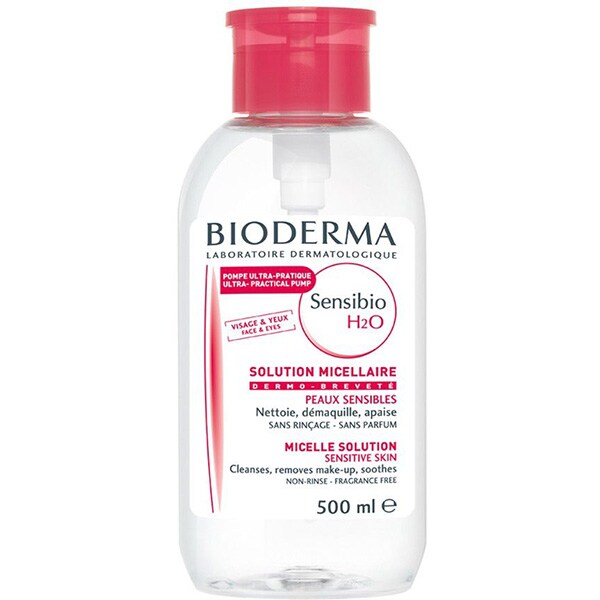 Apa micelara BIODERMA Sensibio H2O Ultra-Practical Pump, 500ml