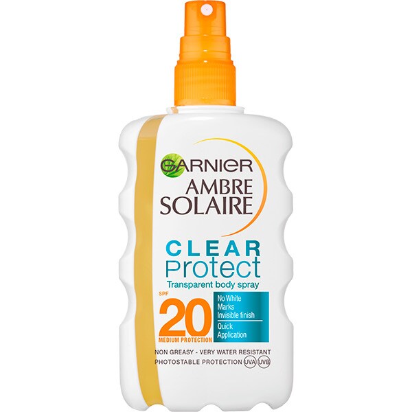 Spray protectie solara GARNIER Ambre Solaire Clear Protect, SPF 20, 200ml