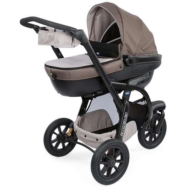 Carucior 3 in 1 CHICCO Trio Active Car Kit, 0 luni - 3 ani, maro dechis