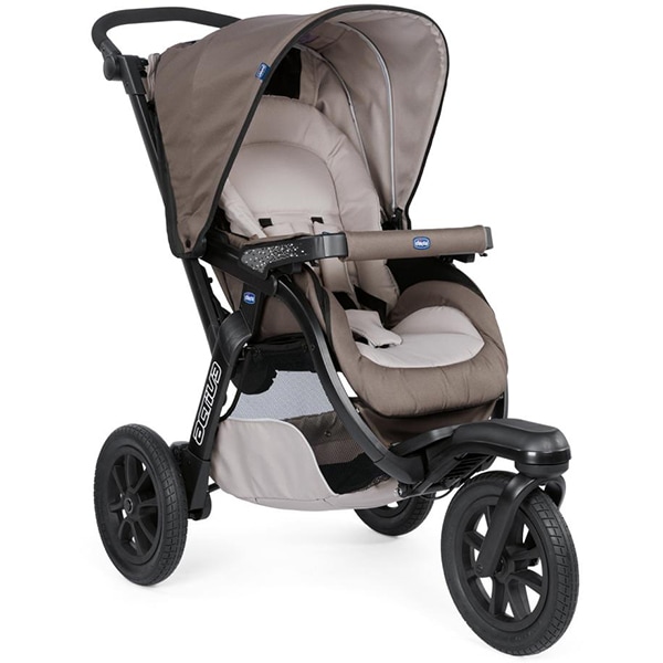 Carucior 3 in 1 CHICCO Trio Active Car Kit, 0 luni - 3 ani, maro dechis