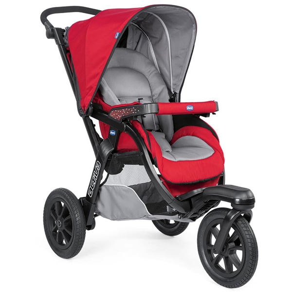 Carucior 3 in 1 CHICCO Trio Active Car Kit, 0 luni - 3 ani, rosu 