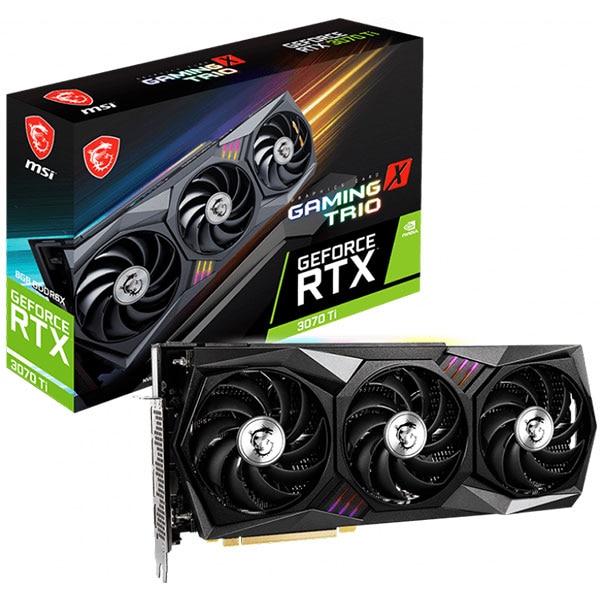 Placa video MSI NVIDIA GeForce RTX 3070 Ti GAMING X TRIO, 8GB GDDR6X, 256bit